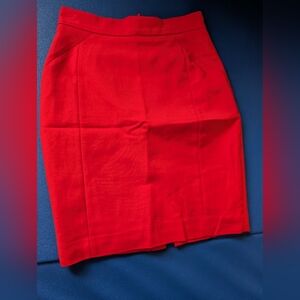 Elegant Red Pencil Skirt